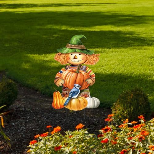 Briarwood Lane Fall Metal Art x Smiling Scarecrow for Fall Metal Art - Image 3