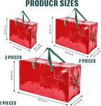 Shappy 6 Pcs Storage Bags, Red, 48 x 20",30 x 16",12 x 12" - Image 2
