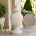 Sand Beige Finial For Entranceway or Gateway, Outdoor Garden Sculpture - Image 3
