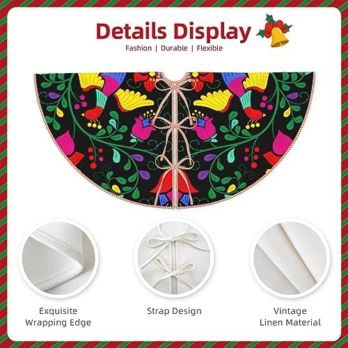 Christmas Tree Skirt 48 Inch, Mexican Style - Image 6