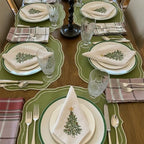 Newwiee Christmas Linen Napkin Set of 4 100% Linen Cloth 20 Inch - Image 4