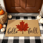 Hello Fall Door Mat, Non Slip Front Welcome Mat Outdoor Indoor 24x36 - Image 6
