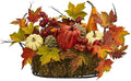 Nearly Natural Pumpkin, Gourd, Berry and Maple Leaf Artificial Arrangement 17 in. W x 12 in. D x 9 in. H by NearlyNatural
