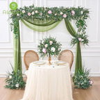 Alecono 300pcs Mixed Eucalyptus Leaves Stems Bulk, 4 Kinds Artificial Greenery Stems Faux Sliver Dollar Fake Greenery for Centerpieces Wedding DIY Bouquets Floral Arrangement Party Decor - Image 2