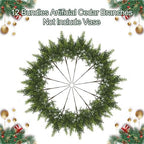 12Pcs 18" Norfolk Pine Stems, Christmas Cedar Branches for Decoration - Image 2