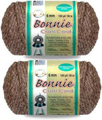 Pepperell Bonnie Braid Macrame Cord | 6mm x 100yd | Pottery (Value 2-Pack) | Twisted Polypropylene Cord for DIY Crafts, Plant Hangers, Wall Hangings, Crochet & Macrame | Long-Lasting, Vibrant Color by PepperellCrafts