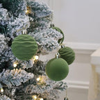 20Pcs Velvet Ornaments for Christmas Tree,2.36In Christmas Ornaments Set - Image 5