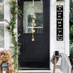 FemiaD As for Me and My House We Will Serve the Lord Front Door Sign Welcome Sign Vertical Porch Sign Rustic Tall Welcome Sign for Porch Standing Hanging 8x48inch - Image 6