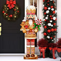 Christmas Snowman Wooden Porch Sign Decor, 40 Inch, Nutcracker by Memorywuu
