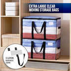 TAILI 4 Pack Clear Extra Large Moving Bags,Storage Bag with Visible Window - Image 2