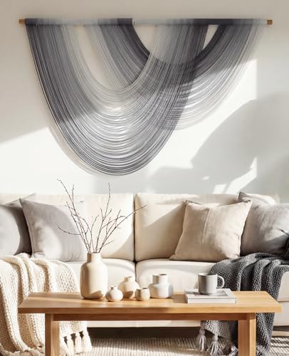Tempospark Large Macrame Wall Hanging, 59x39 Inch Boho Wall Hanging, Macrame Wall Art Hand-dyed Ombre Design for Bedroom Living Room Apartments Entryways, or Above Bed - Image 3