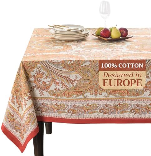 Maison d' Hermine Table Cloth Square Table Reusable 100% Cotton 60"x60" by MaisondHermine