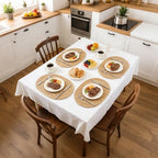 Set of 6 Braided Placemats, Water Hyacinth Woven Placemats Oval Table Mats Non Slip Washable 16 * 12 inch Oval Place Mats (6, Brown Water Hyacinth Placemats) - Image 5