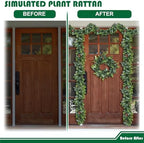 Fake Hanging Plants 29Pc-20 Artificial Ivy Vines, UV Resistant Greenery Ivy Leaves Garland with Flowers for Wedding Outdoor Decoration Home Indoor Wall Décor - Image 2