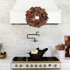 Briful 22-Inch Artificial Magnolia Leaf Wreath Fall Decor - Image 3