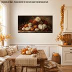 WAXWHELK Pumpkin Fall Canvas Wall Art, Autumn Thanksgiving Rustic Farmhouse Painting Pictures Artwork for Bedroom Living Room Home Decor (30"x60") - Image 3
