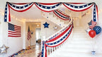 20ft 4th of July Decorations American Flag Bunting Patriotic Door Decor Outdoor Porch for Memorial Day 250th Independence （2 Pack) - Image 5