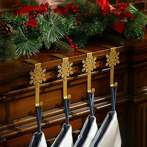 Lounsweer 12 Pcs Snowflake Christmas Stocking Holders - Image 3
