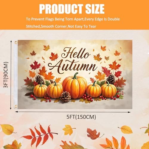 12 Pcs Seasonal Garden Flags 3x5FT Double Sided for Outdoor Decor - Image 3