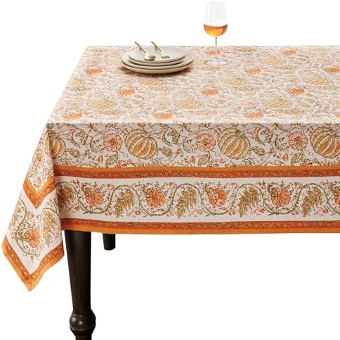 Maison d' Hermine Table Cloth Rectangle Table Reusable 100% Cotton 60"x108" by MaisondHermine