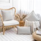 YEENAASY Throw Pillow Covers 26x26 Boho Striped Pillow Cases with Tassel - Image 4