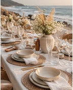 13.8" Set of 6 Brown Seagrass Woven Round Placemats by DaiVuCrafts - Image 6