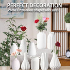 5'' White Ceramic Bud Vases Set of 20,Small Vases in Bulk for Flowers,Mini Vases for Centerpieces,Modern for Floral and Pampas Grass,Boho for Wedding,Party,Table Home Decor - Image 3