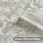 FUTEI Pack of 2 Faux Cashmere Throw Pillow Covers 12x20 Inch,Grey White - Image 4