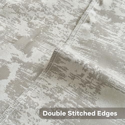 FUTEI Pack of 2 Faux Cashmere Throw Pillow Covers 12x20 Inch,Grey White - Image 4