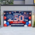 American 250th Birthday Garage Door Cover Decorations, 4th of July Photograph Backdrop America USA Banner 250th Anniversary Garage Door for Independence Day Patriotic Party Outdoor Decor Banners (E) by Unknown