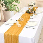 12 Pack Yellow Cheesecloth Table Runner,20x120 in Table Runner - Image 5