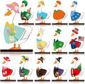 Interchangeable Wooden Animal Tabletop Figurine Magnetic Decor (M) by Unknown