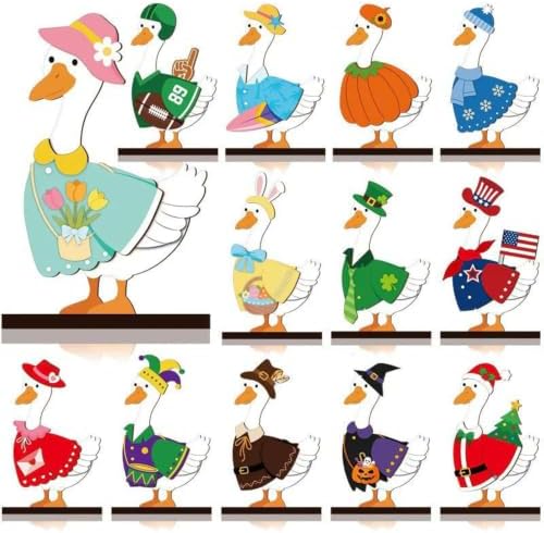 Interchangeable Wooden Animal Tabletop Figurine Magnetic Decor (M) by Unknown