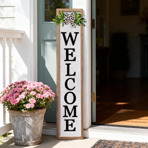 3D Outdoor Welcome Sign, 45"X9", Wood by Unknown