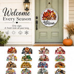 16 Pcs Interchangeable Welcome Sign for Front Door，C#：1 - Image 2