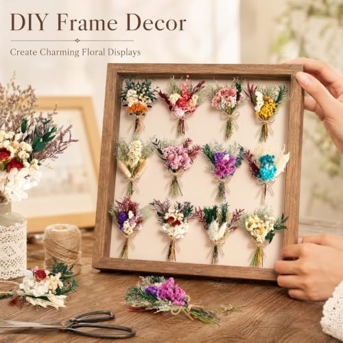 12/24PCS Handmade Dried Flower Bouquet with Stems Natural Dried Wildflowers 7.5 Inch Mini Dry Flowers for Vase Farmhouse Decor, Wedding Styling, Photography Props, Gift DIY(24pcs, Colorful) - Image 4