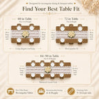White Lace Table Runner with Floral Embroidered (6pcs, 28”x118”) - Image 7