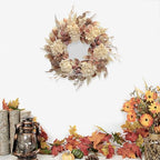 18 Inch Lush Fall Wreath for Front Door - Image 5