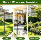 Garden Flag Stand for Outside, 4-Prong Heavy Duty Pole, 43.3 Inch - Image 5