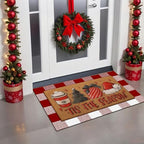 Tinideya 2 Pcs Christmas Layered Doormat Set for Front Doors - Image 4