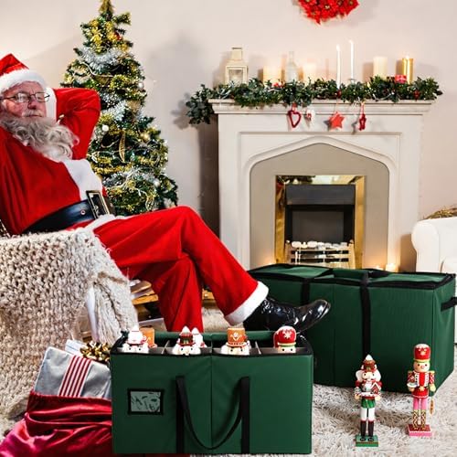 Soaoo 3 Pcs Christmas Nutcracker Storage Boxes,Green - Image 4