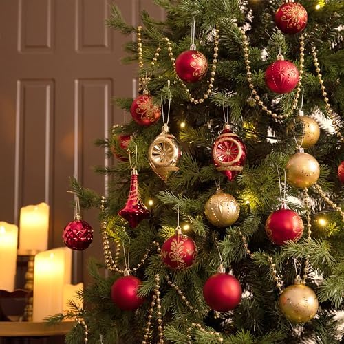 Valery Madelyn 100ct Christmas Tree Decorations Ball Ornaments Set Large - Image 2