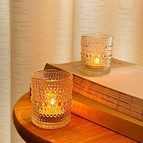 TRIRITE 36 Pack Votive Candle Holders, Clear Glass Tealight Candle Holder - Image 6