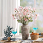 Ceramic Rustic Vase, Large Flower Vase Tall Farmhouse Decorative Vase Floral Pottery Vases for Home Decor Table Living Room Entryway Mantel Bedroom Bathroom Kitchen - 11 Inch Rustic - Image 5