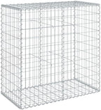 vidaXL Gabion Basket with Cover 39.4"x19.7"x39.4" Galvanized Iron by vidaXL