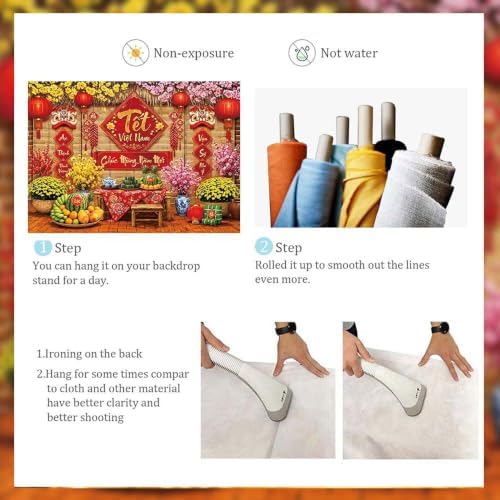 Vietnamese New Year Backdrop 2027 Tết Việt NAM Lunar New Year Party Decor - Image 6
