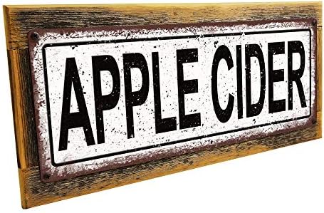 Homebody Accents Apple Cider Framed Metal Sign, Fall Kitchen Decor by HomebodyAccents