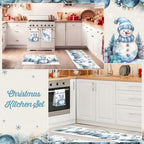 Bonuci 12 Pcs Christmas Kitchen Set Apron Table Runner Towel,Winter - Image 6