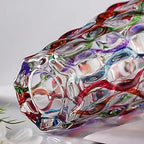 Hand Painted Colorful Vase 11" Tall,Flower Vase Decor for Home Dining Table Living Room,Office Wedding Holiday Party,Handmade Decorative Flower Vase (Colorful) - Image 4