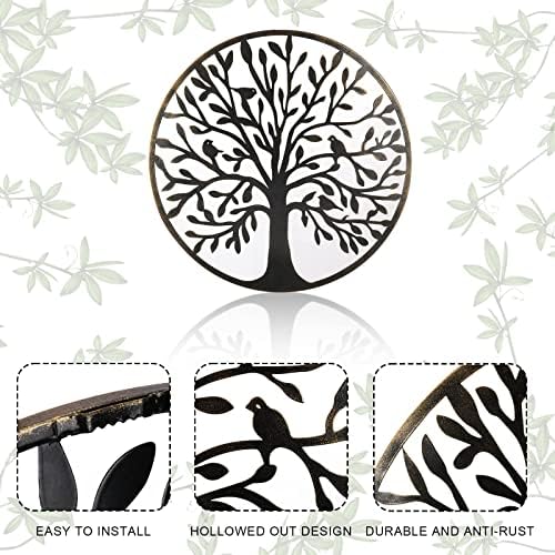 Bdor 20-Inch Tree of life wall art, Metal wall art decor, steel roots decor Perfect for Birthdays, Weddings, Anniversaries, Housewarming Gifts for Indoor Outdoor Metal Wall Decor (Classic Style) - Image 3